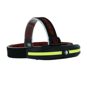 Factory Customization Outdoor Camping Fishing Riding & Miner's Lighting ABS Body USB Charging High Lumen LED COB Headlight