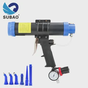 SUBAO 310ML Adjustable Speed Pneumatic Sealant Gun Air Glass Glue Caulking Filling Tool