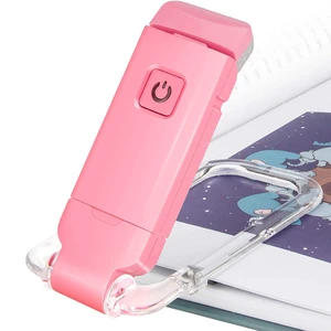 USB Rechargeable LED Flexible Book Light Mini Brightness Adjustable 4-Mode Reading Light Clip Eye Care Bedtime Reading