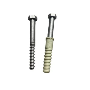 OEM Factory-customized Coated Steel Hex Head Combination Thread Screw High Strength Fastener for Wood Metal Fixing