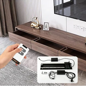 Linear Motorized Sliding Electric App Smart Runner Telescopic Open Close Box Slide Rail Storage Automatic Kitchen Drawer Cabinet