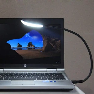 Modern ABS USB Reading Lamp with Dimmable Touch Switch and Flexible Gooseneck for Notebook Laptop Desktop PC