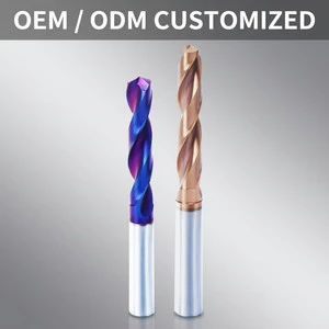 Customized High Performance TiAlN Coated Solid Carbide Twist Drill Bit Stainless Steel Metal Cast Iron Universal Drilling Tool