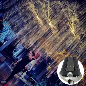 75W RGB Optical Fiber Light Kits 2M 1000pcs 0.75mm Fibers Romantic LED Fiber Optic Lamp Color-Changing IP33 Remote Control Party