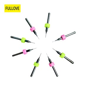 High Hardness 10Pcs 0.1-1.0mm PCB Drill Bit Tungsten Carbide Bit For PCB Molds Plastic Hole Opening