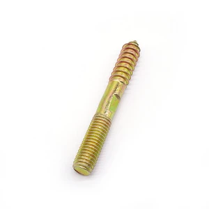 Double-headed Self-tapping Steel Zinc Plated Furniture Screw Rod Full-thread Screw