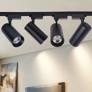 10W 20W 30W COB Led Track Light Shop Focus Lamp Spot Light Spotlights Magnetic Rail Tracking Lamp Track Spotlight