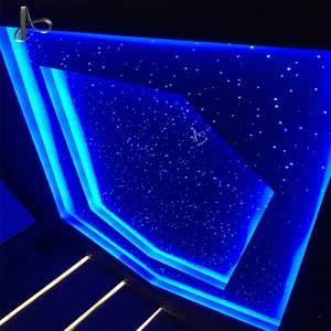 16W LED Fiber Optic Star Ceiling Light Kit with RGB Color-Changing Engine Remote Control & Multiple Lighting Effects