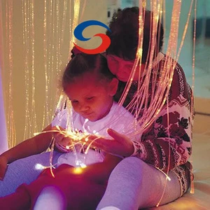 Waterproof Sparkle Fiber Optic Lighting - Custom Length POF Decoration for Indoor Outdoor