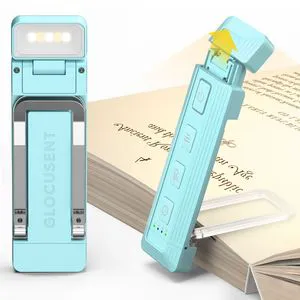 2024 Upgraded Expanded Lighting Coverage Long-Lasting Usb Rechargeable Mini Led Portable Glocusent Book Reading Light With Timer