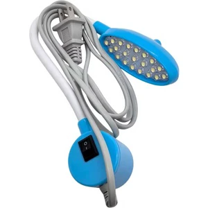 21-LED Magnetic Sewing Machine Light Adjustable Brightness | Industrial Flatbed Lighting | Repair Workshop