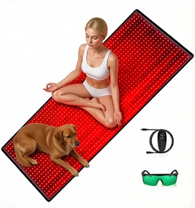 OEM ODM 1260 Pcs Leds Home Use Red Infrared Light Therapy Blanket Salon Full Body Red Light Therapy Mat for Pain Relief
