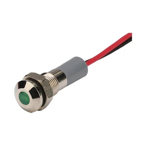 High-Quality Metal Indicator Light - 12V/24V LED Signal Light for Automotive, Marine & Industrial Instrument Panels