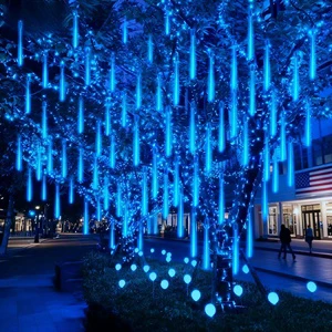 CX High Quality IP65 Waterproof LED Meteor Shower String Lights Colorful Christmas Party Garden Wedding Decorations For Outdoor