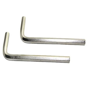 Wholesale L-type flat head nickel-plated hex wrench Carbon steel black hex wrench M3 M4