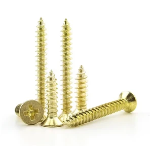 Yellow Zinc Plated Phillips Countersunk Self-Tapping Wood Screw Set For Furniture & Construction
