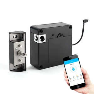 Wooden Cabinet Drawer Locker Cupboard Smart Electronic RFID Door Hidden DIY RFID APP Cabinet Lock With USB Cable