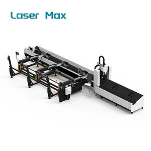 Laser Max 20-240mm Chuck Auto Feeding 3D Automatic Fiber Metal Laser Pipe Cutting Machine For Square Tubes AI BMP Cypcut