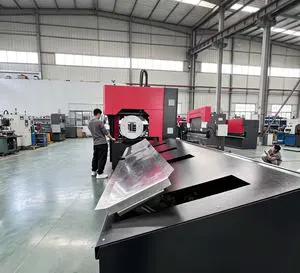 Hoysook Fiber Laser Tube Cutter for Stainless Steel Aluminum Pipe Square Tube Cutting Machine