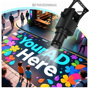 TNT Outdoor 25W35W60W80W IP67 Waterproof LED Logo Projector Aluminum Gobo Projectors Outdoor Advertising Projection