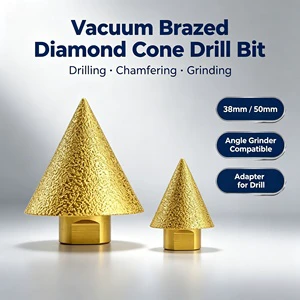 Grinding Head Diamond Cone Hole Expanding Angle Grinding Drill Bit Tiles Cutter Trimming Diamond Chamfer Bit