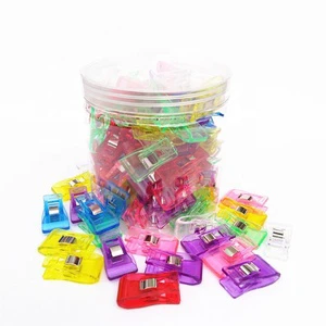 Assorted Colors Plastic Wonder Clip Multipurpose Sewing DIY Craft Quilt Clips Clamps Plastic Patchwork Sewing Clips with Hole