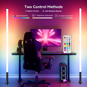 Modern LED RGB Corner Standing Lamp App Control for Music Sync USB-Powered PVC Body DIY White High CRI 90 Dimmable Dual