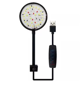 Mini 7W LED Fish Tank Clip LED Light Lamp 360-Degree Rotation Aquarium Plant Light Living Room YC-P002L