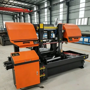 Hydraulic driven band saw machine with automatic feeding function, firm clamping and anti fatigue long time operation