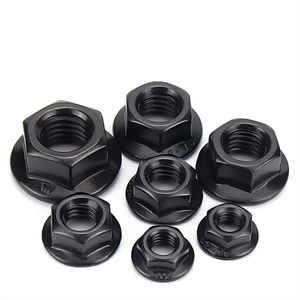 CL-Factory Direct Supply DIN6927 M3 Thread Steel Zinc Plated Flange Nut Anti-Loosening Self-Locking Hex Nut Screw Cap Grade 8