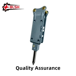 BLSH 6 Ton 7 Ton 8 Ton Mini Digger Top Type Right Angle Hydraulic Rock Breaker Hammer Concrete Jack Hammer For Kubota Yanmar