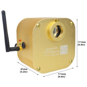 16W RGBW Fiber Optic Starry Sky Ceiling Decoration Twinkle Fiber Optic Light with Touch and APP Control Car or Home Use