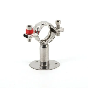 HENGSHI SS 304 316L Pipe Clamp Water Supply Pipe Fittings Holderbat Stainless Steel Pipe Clips