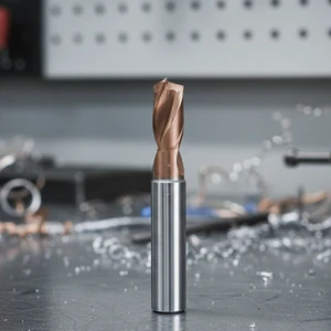 High Precision Solid Carbide Flat Bottom Drill Bit for CNC Machining Stainless Steel Aluminum