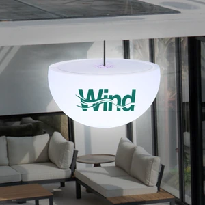 Logo Customization Professional LED Advertising Lights Hemispherical Design IP65 Waterproof High CRI 90 2-Year Warranty