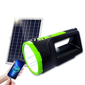 Super Bright Portable LED Hand Lantern Multifunctional Rechargeable Searchlight Outdoor Camping Emergency Solar DC 5-6V IP Rated