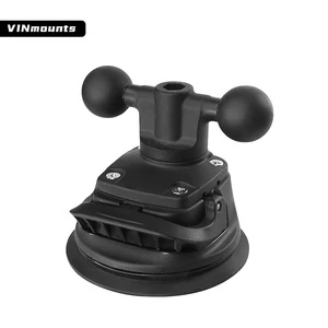 VINmounts Heavy-Duty Vacuum Suction Cup Windshield Mount Stand Double 1-Inch Ball Head 360 Rotating Adjustable for Phones GPS