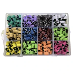 80#120# 180# 150# Pink Nail Sanding Band Nail Pro Sanding Sleeve Manicure Uv Gel Nail Remover Abrasives Rotary Bits