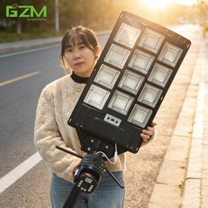 2000W Outdoor Solar Monitoring Light with 4MP Dual Camera 4G WiFi 1000W CCTV Wireless 500W Options for Street Lighting