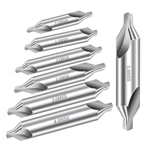 HSS Center Drill Bits High Speed Steel Straight Shank Countersink Tools for Precision Drilling in Metal and Wood