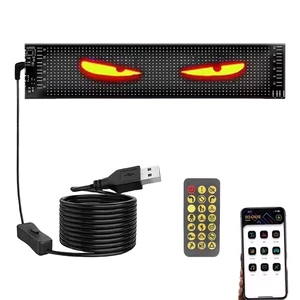 Flexible Transparent LED Display Panel 15W Waterproof LED Sticker Screen Dynamic Eye Truck Demon Cars Other Light Accessories