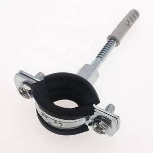 Pipe Clamp Bracket 3 Inch Professional Popular Galvanized Steel Pipe Clamp Rubber Pipe Clamps