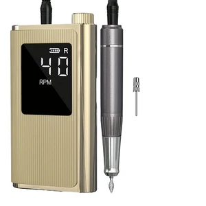 For Cordless Stainless Steel Nail Drill Machine 0-45000rpm Hollow Cup Mute Feature Portable USB Charging Beauty Personal