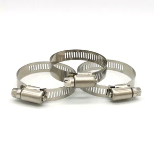 Customized Auto Perforated American Type Clamp Worm Gear Drive Hose Clamps Stainless Steel Adjustable Clamps Clips OEM Metric