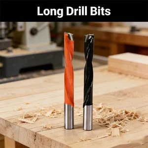 Industrial High Efficiency Customized Long Drill Bits Tungsten Carbide Steel Shank Economical Dowel Drill ZY for Wood Drilling