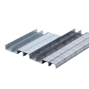 LEITING 80 Series Industrial Grade Nail Wood Staple Pneumatic Sofa Smooth Electro Galvanized Flat Head for Metal Furniture