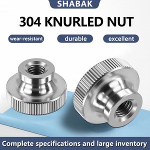 304 Stainless Steel Metric CLASS 4 Knurled Thumb Nut Hand Tighten Hardware Fastener Wholesale