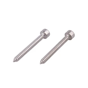 Zinc Plated Carbon Steel Wooden Construction Long Shaft Extended Cap Head Hex Socket Screw