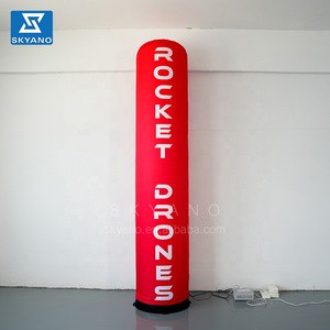 Inflatable Light Pole Lighting Column Light Lamp Inflatable Column Custom Printed logo for Advertising