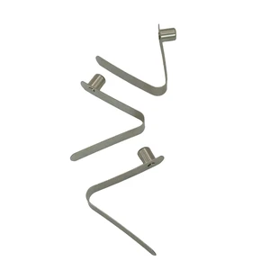 High Quality Stainless Steel Single Solid Rivet Button Flat V Shape Spring Clip For Tent